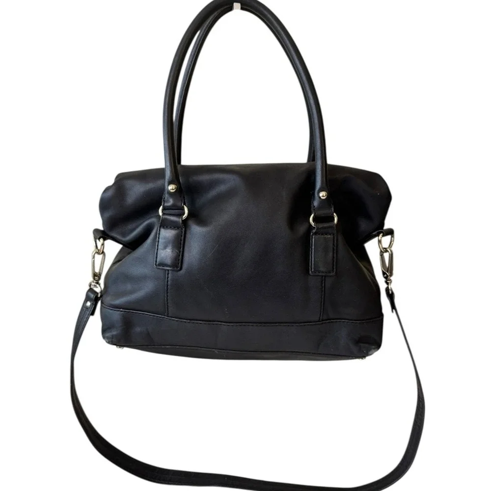 Kate Spade Women's Black Leather‎ Top Handle convertible Handbag